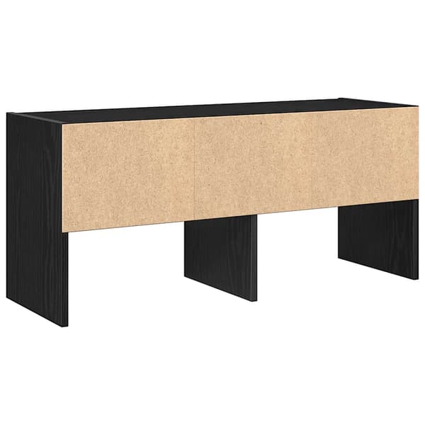vidaXL stabelbar skohylde sort 89,5x30x40 cm
