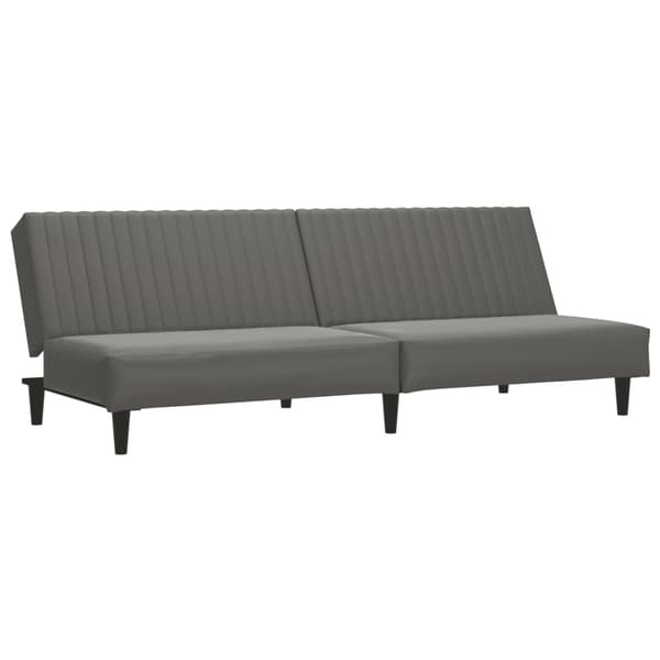 vidaXL 2-personers sofa, grå, kunstlæder