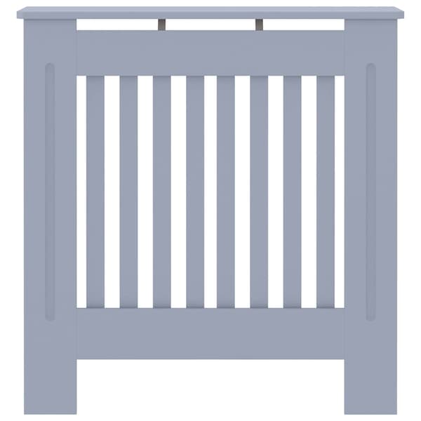vidaXL radiatordæksel, MDF, grå, 78 cm