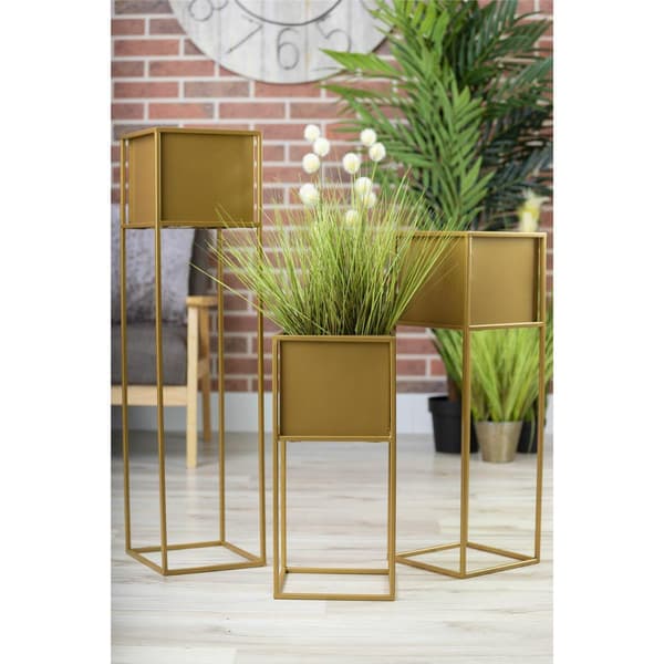 Moderni kukkateline, kulta, 70 cm