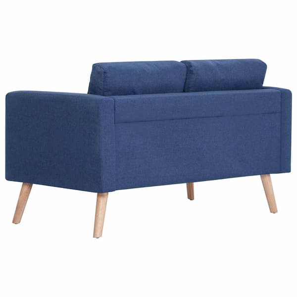 vidaXL 2-personers stofsofa, blå