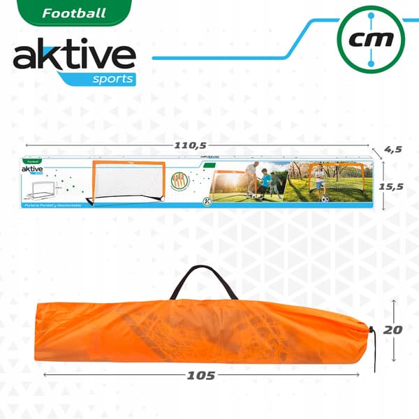 FOTBOLLMÅL 200X100X100CM - AKTIV