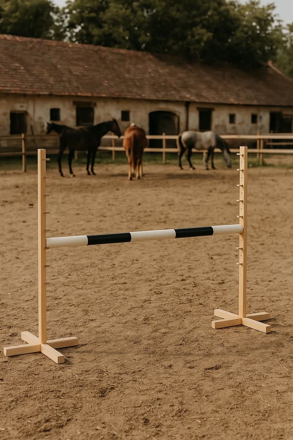 Hopphinder för hobbyhäst 120cm balk svart