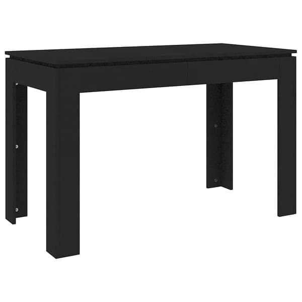 vidaXL spisebord sort 120x60x76 cm spånplade