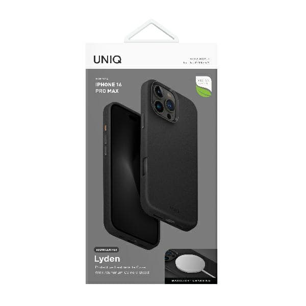 UNIQ Lyden MagSafe-cover til iPhone 16 Pro Max, sort