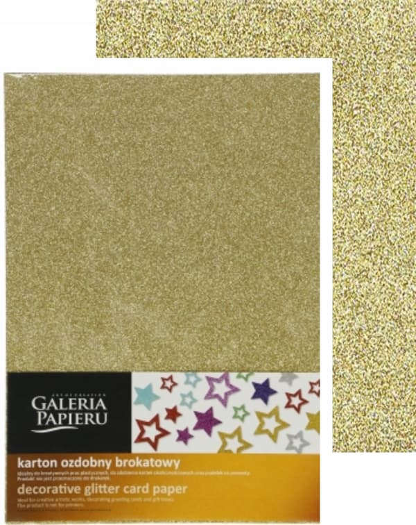 GULDGLITTERPAP A4 210G (5) 7558