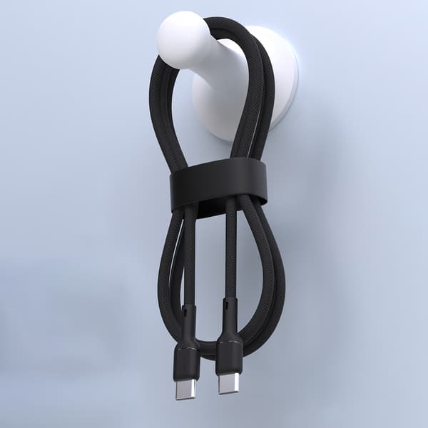 USB-C 65W 2m kabel - svart