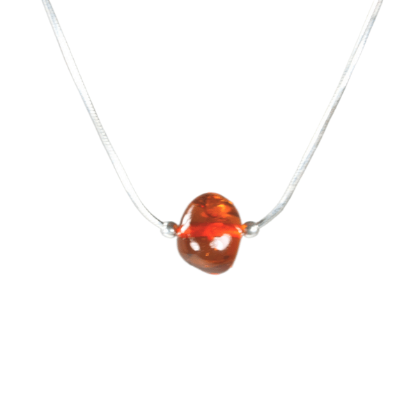 Cognac rav halskæde - Baltisk rav Collier