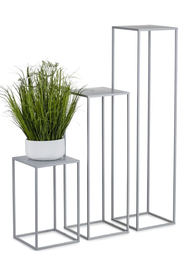 Grått stående blomställ 70 cm
