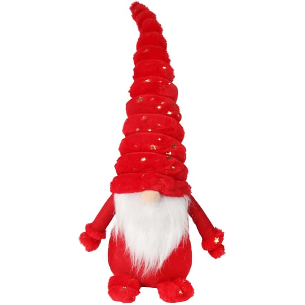 Julgransprydnad med dvärgtomte och present 60 cm