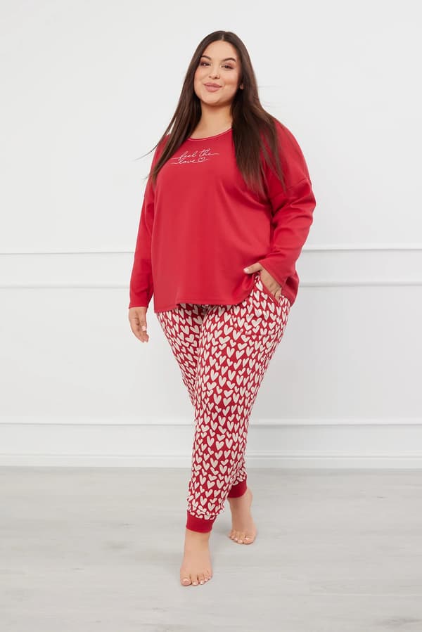 Evora dampyjamas långärmad, långbyxor M