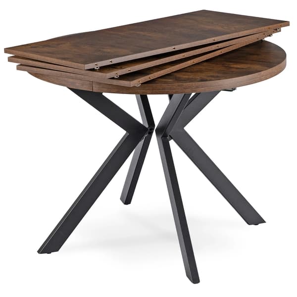 Runt utdragbart bord LUKAS 100-250 cm rustik ek modern loft