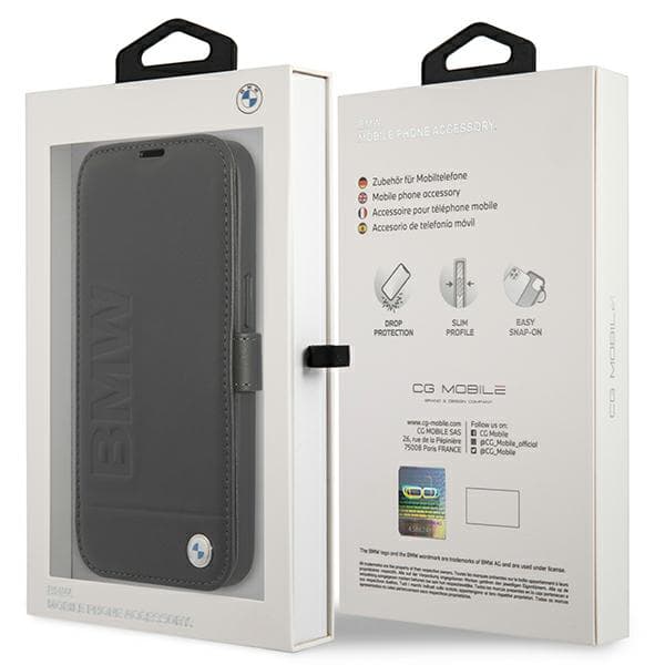 BMW Signature Flip-cover til iPhone 13 mini, sort