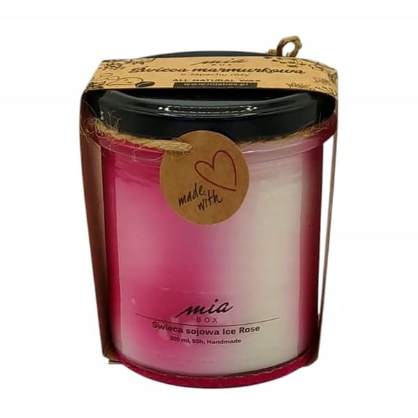Marmorerat sojaljus Rosé 240 g