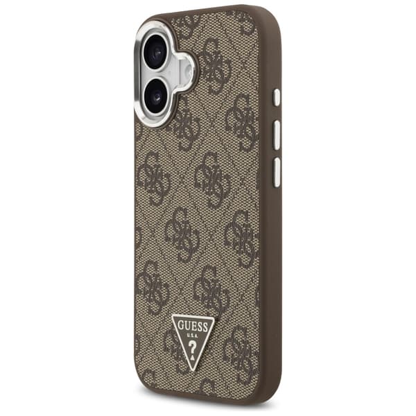 Guess 4G Triangle Logo MagSafe-etui til iPhone 17 brun sølv