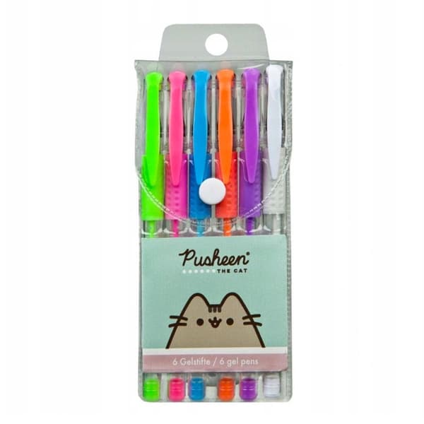 Pusheen Gelpenne 6 Farver