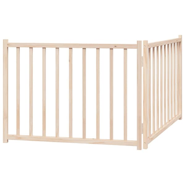 vidaXL foldbart sikkerhedsgitter til hunde, 2 paneler, 160 cm
