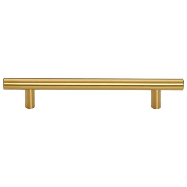 vidaXL skabsgreb, 10 stk., guld, 128 mm, rustfrit stål