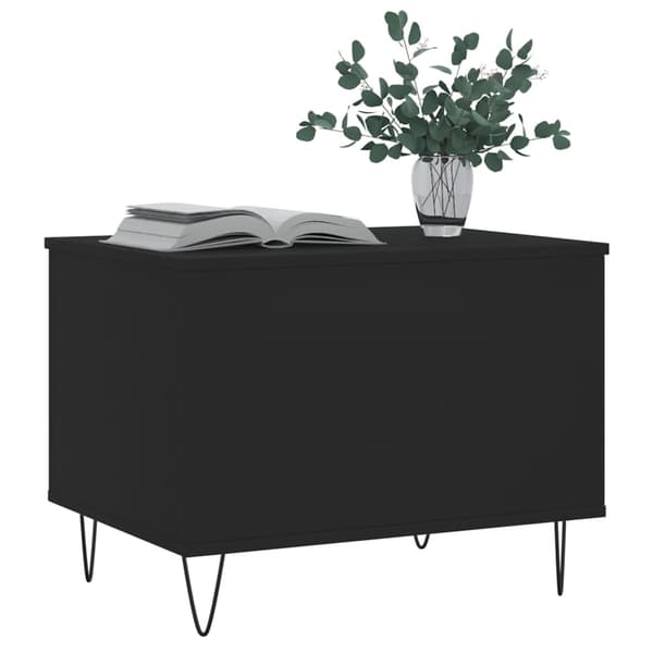 vidaXL sofabord, sort, 60x44,5x45 cm, træbaseret materiale