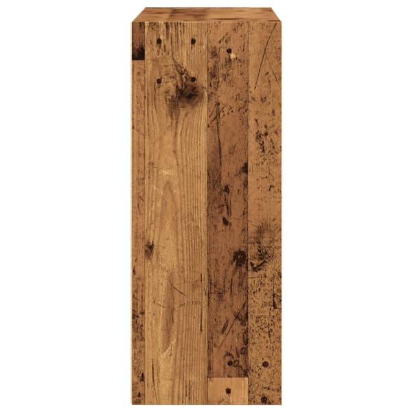 vidaXL bogreol, antik træ, 80x30x77 cm