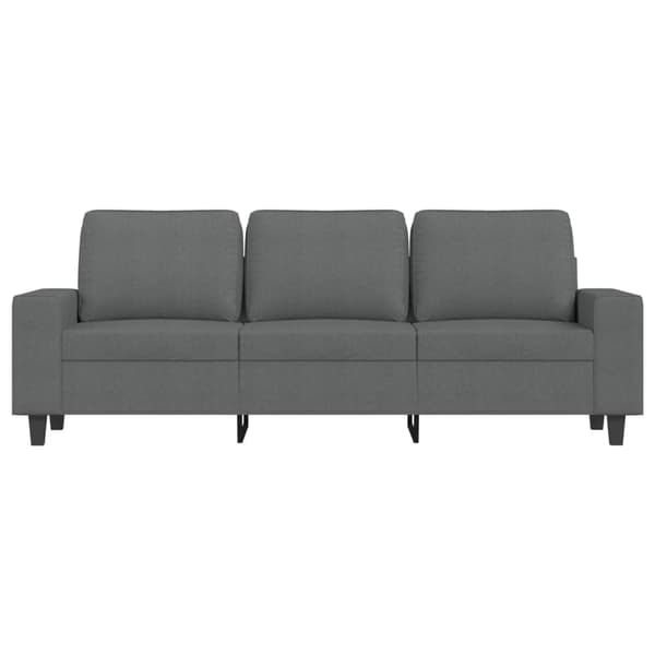 vidaXL 3-sitssoffa, mörkgrå, 180 cm, klädd i tyg