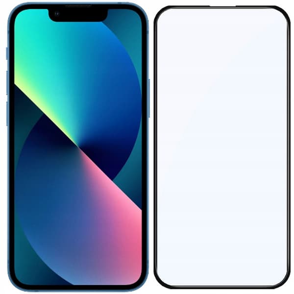 2x Härdat glas för Apple iPhone 13 Mini med helskärmstäckning, 5D-glas