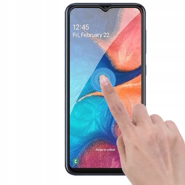 2x Härdat glas för Samsung Galaxy A20e med helskärmstäckning, 5D-glas