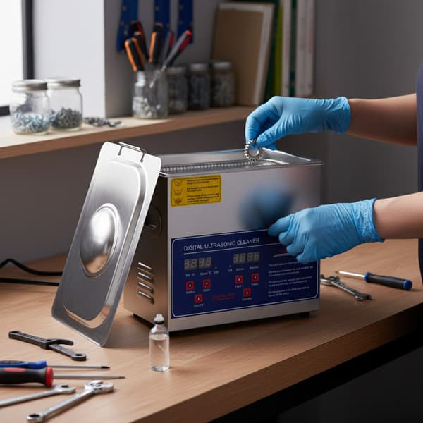 Ultralydsrenser 220W 3,2L PS-20A + Tech Sonic 1L Blå