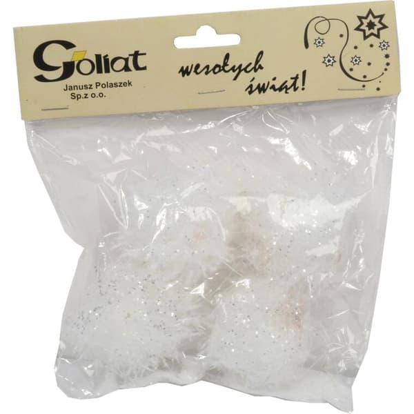 SET MED 4 SNÖGLOBAR AV FRILOGEN 6 CM