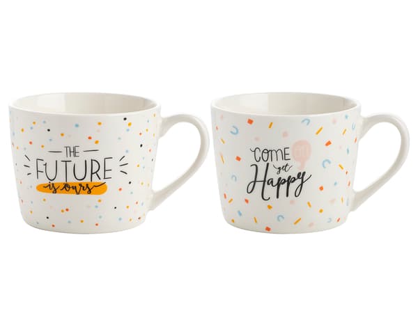 HAPPY MUG 380ML MIX 2 GAVEÆSKE