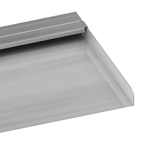vidaXL vandfaldstud med RGB LED rustfrit stål 108 cm
