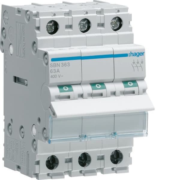 Modulaarinen kytkinerotin 3P 63A 400VAC