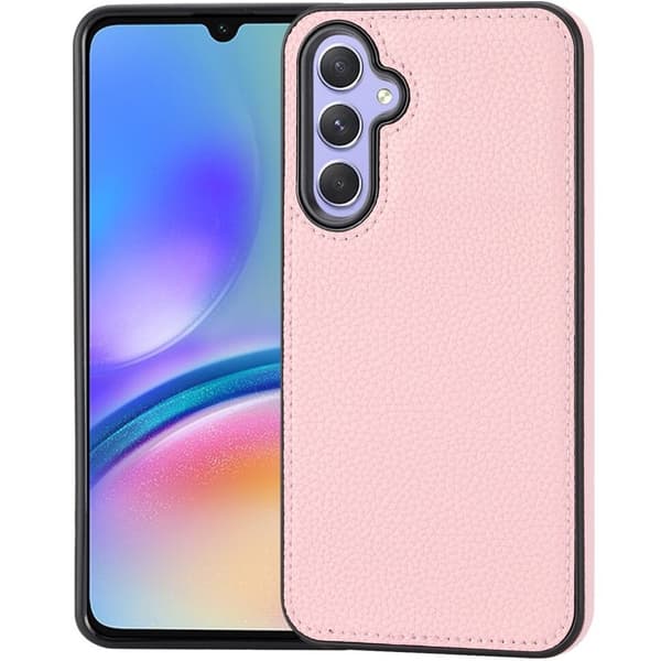 Lychee læderetui til Samsung Galaxy A05s, pink
