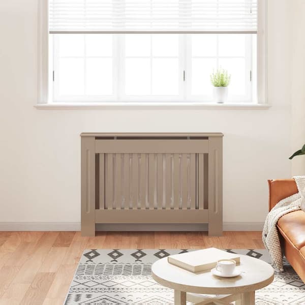 vidaXL Radiatorskydd, 112x19x81 cm, MDF
