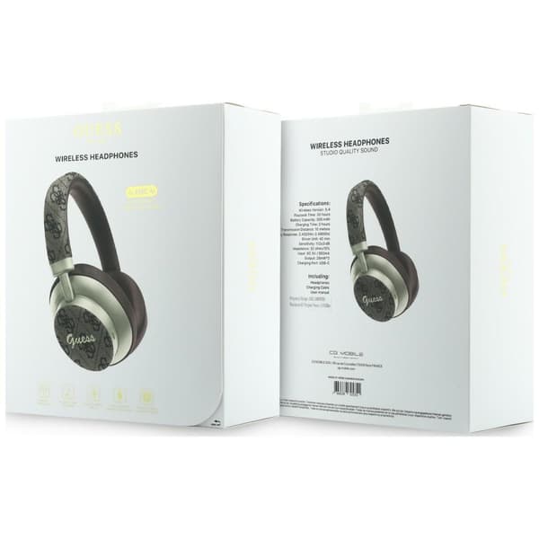 Guess Bluetooth ENC 4G Gold Script -metallinruskeat korvanapit