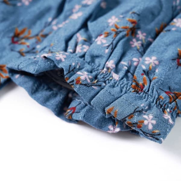 Lasten pitkähihainen mekko, sinivihreä, 92