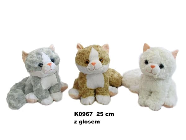 Katt med röst 25 cm MIX