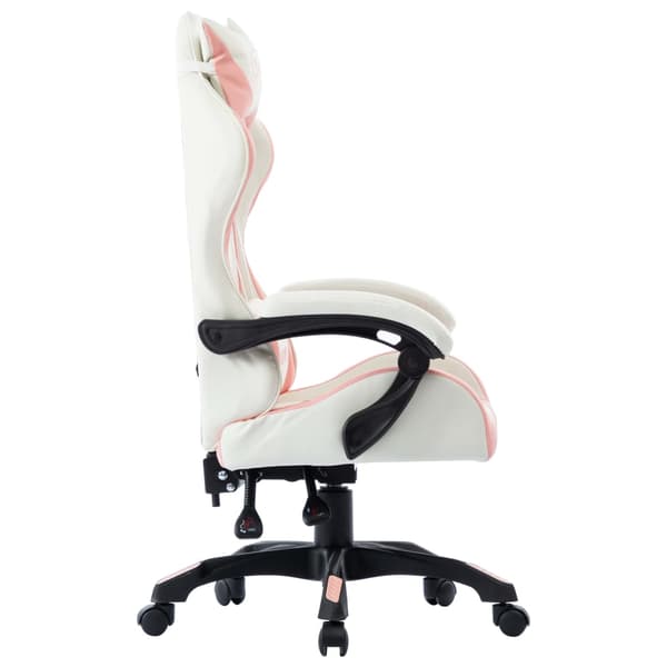 vidaXL gamingstol, lyserød, kunstlæder