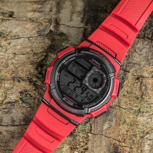 Herrklocka CASIO AE-1000W 4AV (zd073c) - VÄRLDSTID + LÅDA