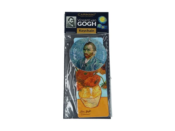 Carmani, väskberlock/nyckelring - VAN Gogh/Solrosor