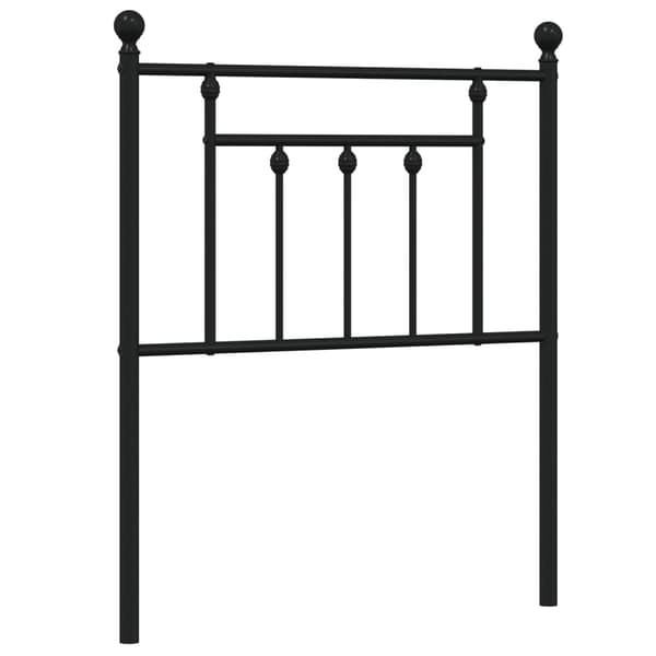 vidaXL metalsengegavl sort 75 cm