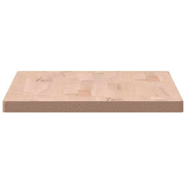 vidaXL bordplade 80x40x2,5 cm rektangulær massiv bøgetræ