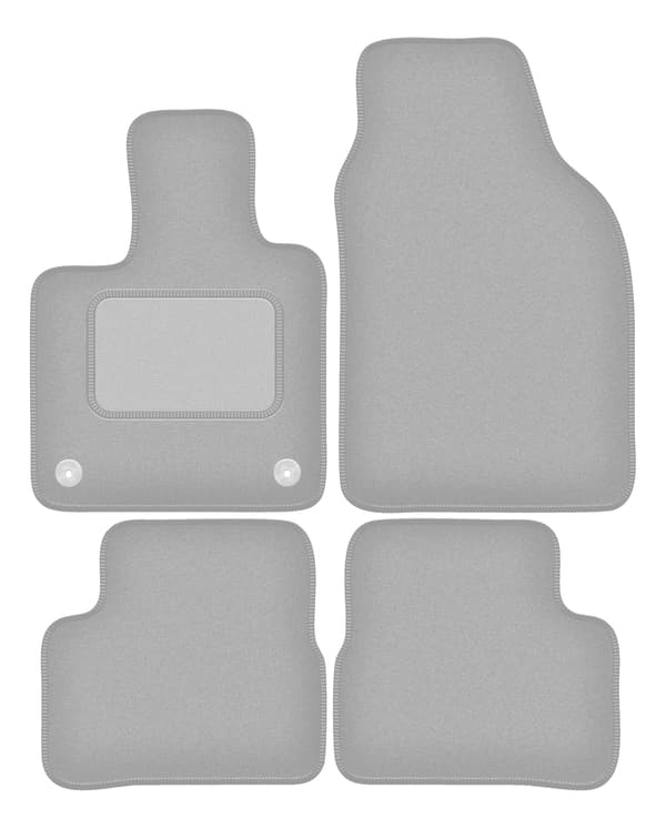 Grå bilmåtter til: Fiat E-500 / 500 Electric hatchback (2020-)