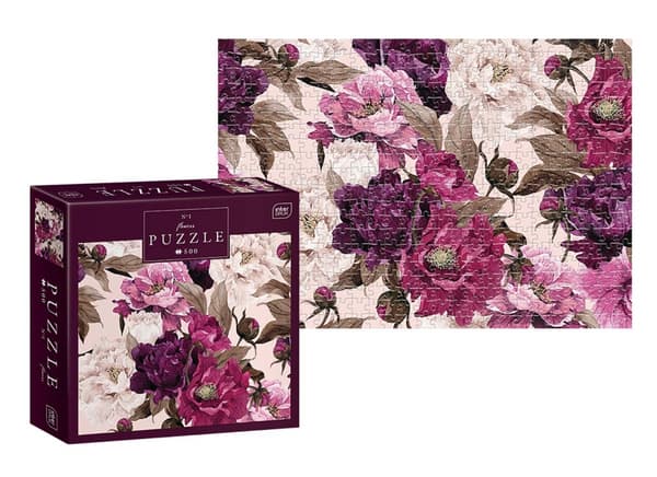 500 brikkers puslespil Blomster 1.