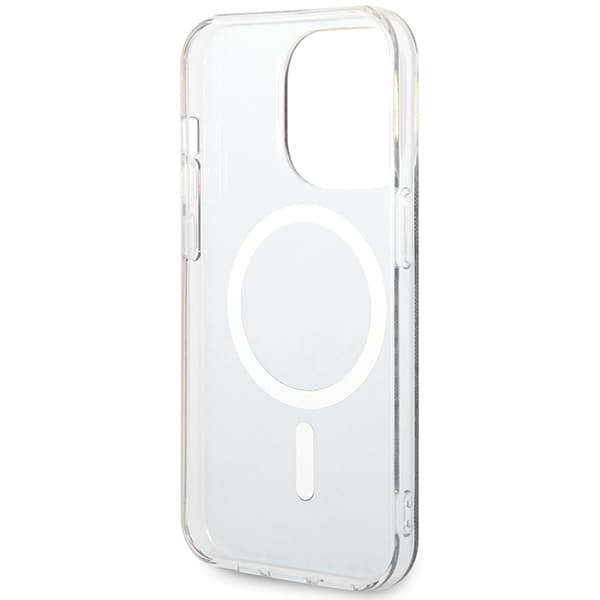 Guess IML 4G MagSafe-etui til iPhone 15 Pro, sort