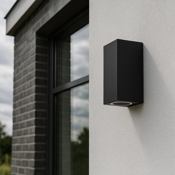 LED udendørs væglampe til havefacade GU10 sort IP44