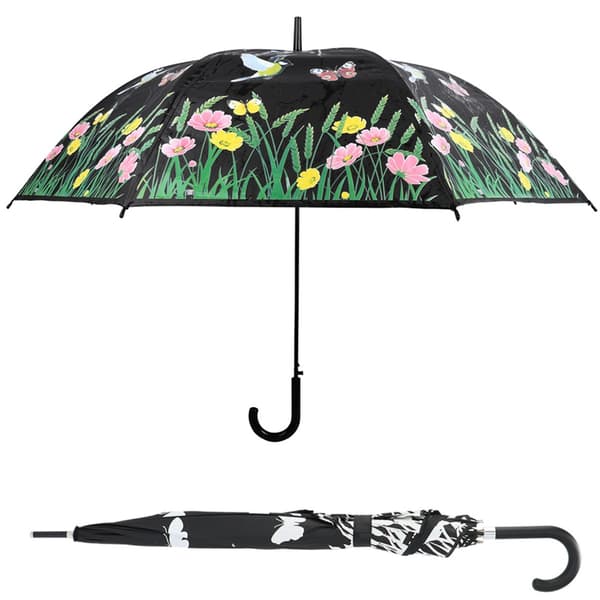 Blomstret farveskiftende paraply