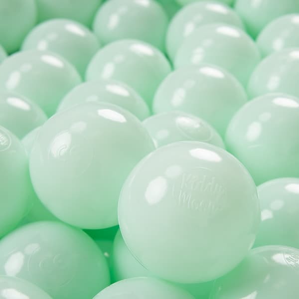 KiddyMoon plastbollar 7 cm mintgrön 700 leksaksbollar set