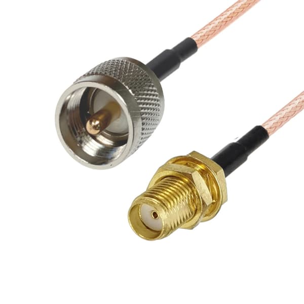 Pigtail SMA-fatning / UHF-stik RG316 3m