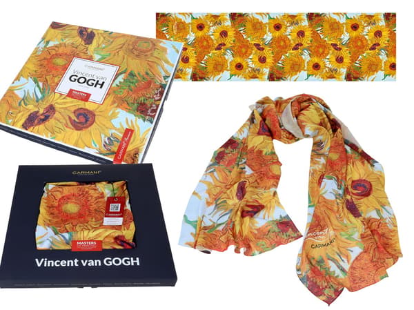 Sjal - V. van Gogh, Solrosor (carmani)